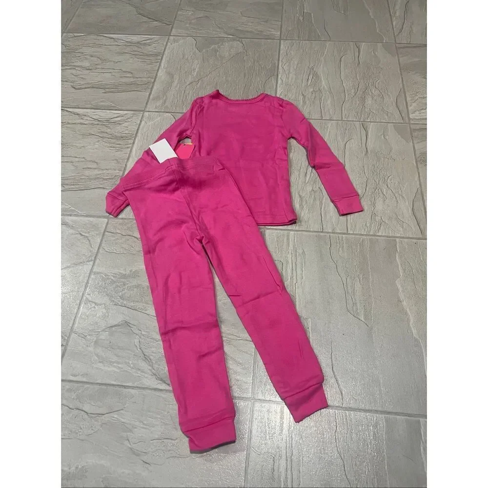 Komar Kids Pink Skeleton Glow In The Dark 2pc Jammy Set Girls 24 Months NEW